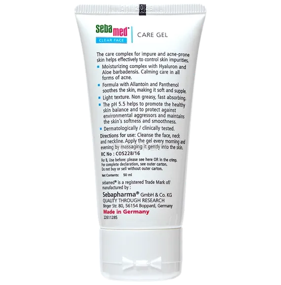 sebamed clear face care gel 50 ml